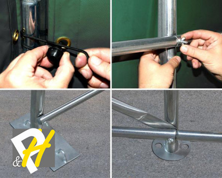 3,3X6 м Гараж / PROFESSIONAL / PVC 720 гр/кв.м, зелен - Img 7