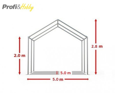 5X5 м Шатра / ECONOMY / PVC 500 гр/кв.м - Img 4