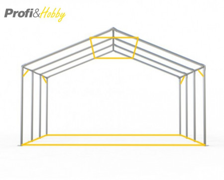 5X14 м Шатра / PROFESSIONAL XXL / PVC 550 гр/кв.м / Огнеустойчив - Img 5