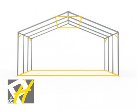 7X14 м Шатра / PROFESSIONAL XXL / PVC 550 гр/кв.м / Огнеустойчив - Img 5
