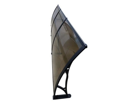 Навес PREMIUM ALU 300см × 150см - Черен/Кафяв - Img 4