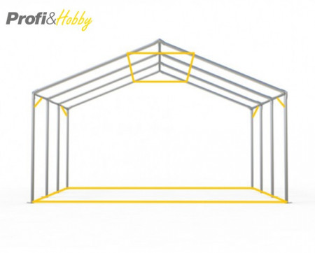 6X12 м Шатра / PROFESSIONAL XXL / PVC 550 гр/кв.м / Огнеустойчив - Img 5