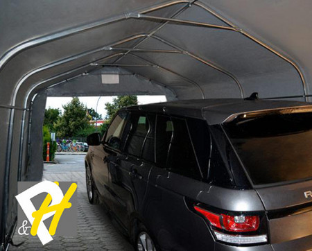 3,3X6 м Гараж / PROFESSIONAL / PVC 720 гр/кв.м, сив - Img 5