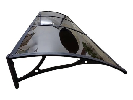 Навес PREMIUM ALU 240см × 150см - Черен/Кафяв - Img 2