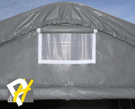 3,3X6 м Гараж / PVC 500 гр/кв.м, сив - Img 7