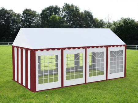 4X8 м Шатра / ECONOMY / PVC 500 гр/кв.м, червен