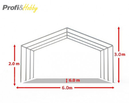 6X6 м Шатра / ECONOMY / PVC 500 гр/кв.м - Img 4