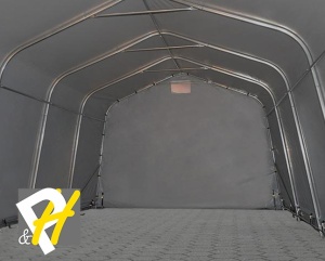 3,3X6 м Гараж / PVC 500 гр/кв.м, сив - Img 4