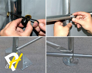 3,3X6 м Гараж / PROFESSIONAL / PVC 720 гр/кв.м, сив - Img 8