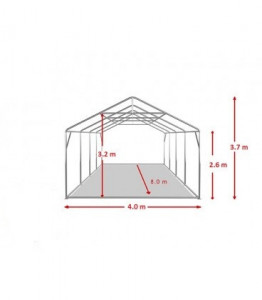 4X8 м Шатра / PROFESSIONAL XXL / PVC 550 гр/кв.м / Огнеустойчив - Img 3