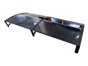 Навес 240см × 120см - Черен/Тъмно сив - Img 3