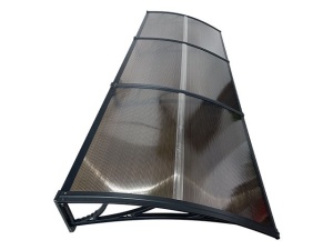 Навес 300см × 150см - Черен/Кафяв - Img 4