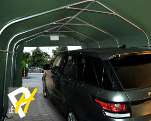 3,3X6 м Гараж / PROFESSIONAL / PVC 720 гр/кв.м, зелен - Img 6