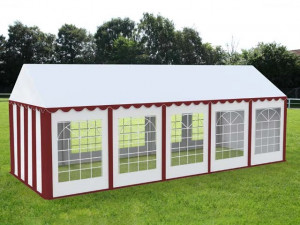 4X10 м Шатра / ECONOMY / PVC 500 гр/кв.м, червен