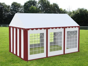 4X6 м Шатра / ECONOMY / PVC 500 гр/кв.м, червен