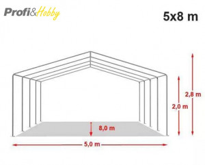 5X8 м Шатра / ECONOMY / PVC 500 гр/кв.м - Img 4