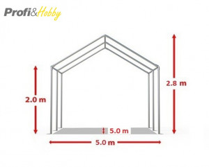 5X5 м Шатра / ECONOMY / PVC 500 гр/кв.м - Img 4