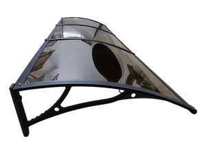 Навес PREMIUM ALU 300см × 150см - Черен/Кафяв - Img 2