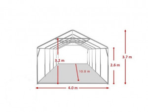 4X10 м Шатра / PROFESSIONAL XXL / PVC 550 гр/кв.м / Огнеустойчив - Img 5