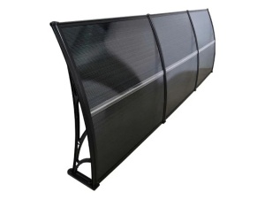 Навес 300см × 120см - Черен/Тъмно сив - Img 4