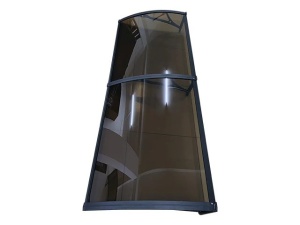 Навес PREMIUM ALU 150см × 150см - Черен/Кафяв - Img 2