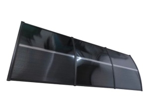 Навес 300см × 100см - Черен/Тъмно сив - Img 4