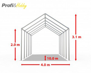 4X10 м Шатра / ECONOMY / PVC 500 гр/кв.м - Img 4