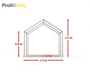 5X4 м Шатра / ECONOMY / PVC 500 гр/кв.м - Img 4
