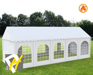 4X10 м Шатра / PROFESSIONAL / PVC 550 гр/кв.м / Огнеустойчив