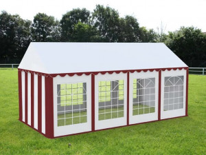 4X8 м Шатра / ECONOMY / PVC 500 гр/кв.м, червен