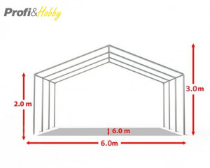 6X6 м Шатра / ECONOMY / PVC 500 гр/кв.м - Img 4