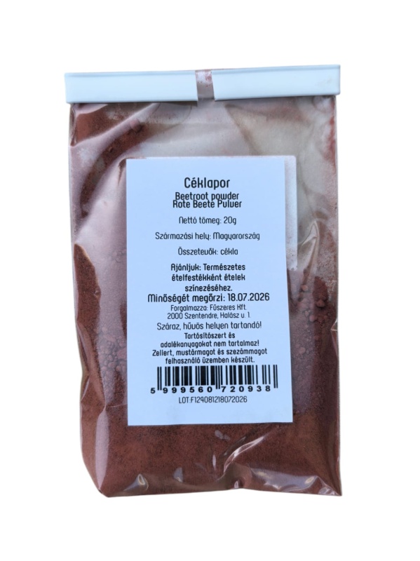 Pulbere de sfeclă roșie – Colorant natural alimentar, 20 g