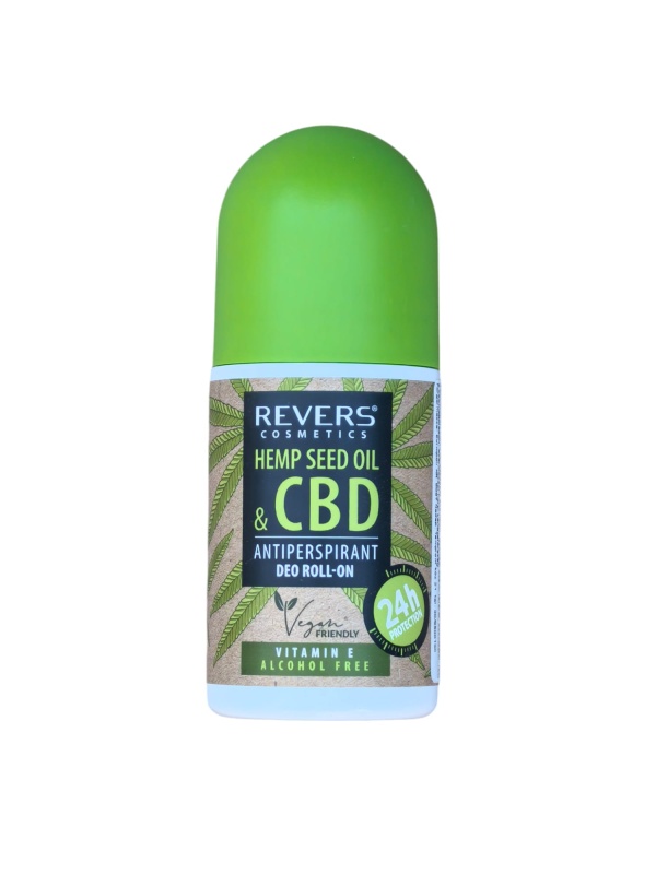 Revers Cosmetics Deodorant Roll-On cu Ulei de Semințe de Cânepă și CBD – 60 ml