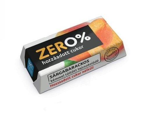 Ciocolata cu lapte cu umplutura de caise ZERO% Szerencsi 21g