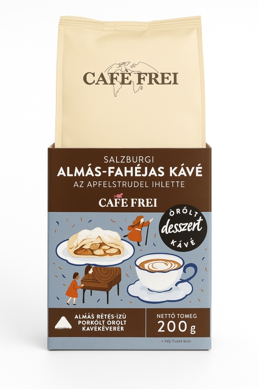 Cafe Frei – Cafea măcinată cu aromă de plăcintă cu mere și scorțișoară Salzburg 200g