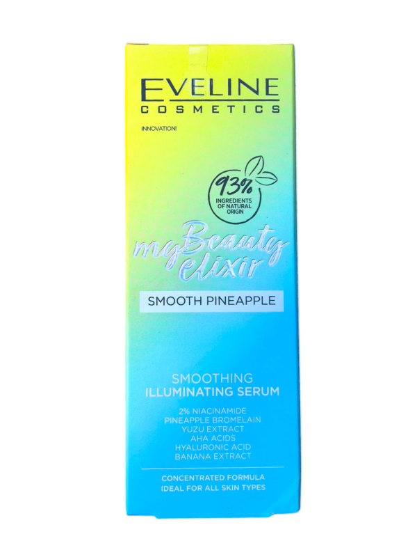 Ser Eveline My Beauty Elixir Smooth Pineapple – 20ml Iluminează, netezește și hidratează intens toate tipurile de ten