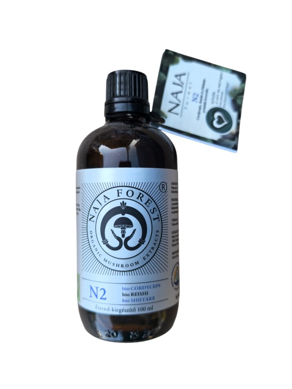 Amestec de ciuperci Cordyceps, Reishi și Shiitake- INIMĂ „Întreținerea sistemului cardiac și circulator” N2 Naja Forest 100ml