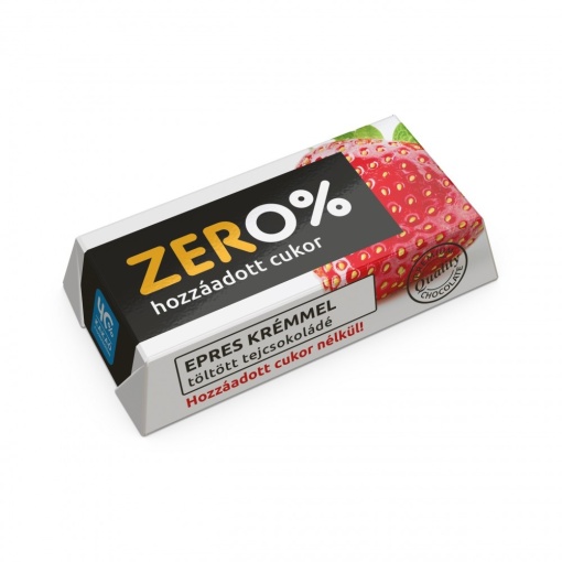 Ciocolata cu lapte cu umplutura de capsuni ZERO% Szerencsi 21g