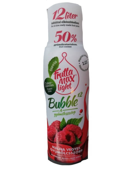 Sirop Frutta Max Light Bubble cu zmeura si fructe mixt