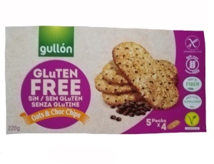 Biscuiti cu ovaz si Choc Chips fara gluten Gullon 220g