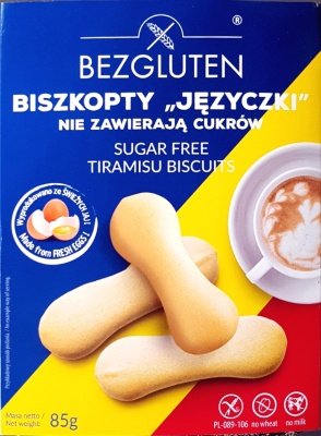 Biscuiti Piscot fara gluten, fara zahar Bezgluten 85g