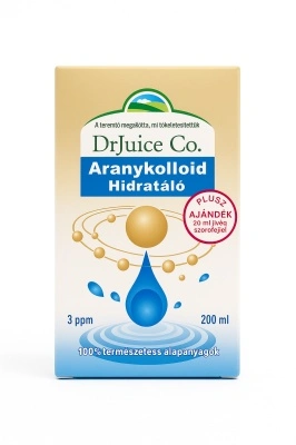DrJuice Co. Hidratant cu Aur Coloidal 200ml– Regenerare și hidratare naturală pentru pielea ta