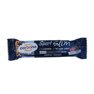 Felii Cerbona Sport Slim ciocolata cu merisoare fara zahar, cu L-Carnitina 35g