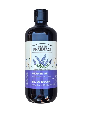 Gel de duș cu lavandă și ulei de in – 500 ml Green Pharmacy