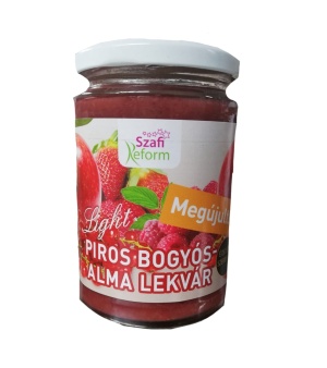 Gem de fructe rosii si mere 350g Szafi Reform