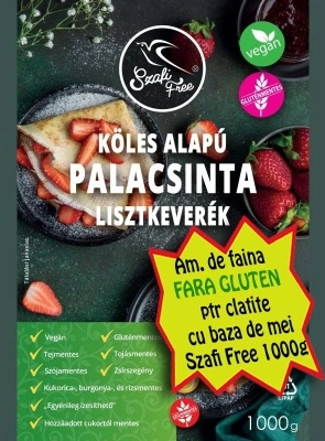 Am. de faina fara gluten ptr clatite cu baza de mei Szafi Free 1000g