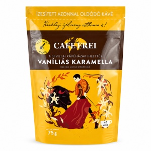 Cafe Frei – Cafea instant aromatizata, Caramela cu Vanilie 75g