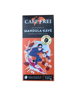 Cafea boabe cu migdale californiene și vișine Morello 125g Cafe Frei