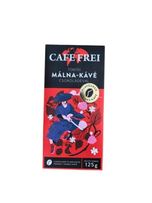 Cafea boabe Tokyo cu gust de zmeura si ciocolata Cafe Frei 125g