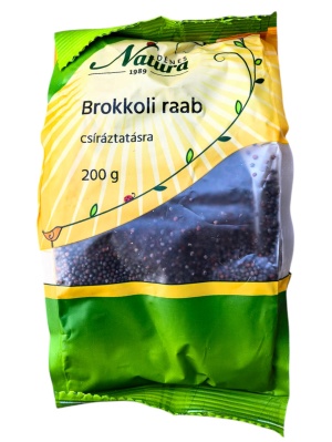 Semințe de Broccoli Raab (Brassica rapa cymosa) pentru germinare – Dénes Natura, 200 g